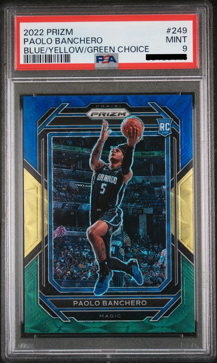 2022-23 Panini Prizm Choice Blue/Yellow/Green Paolo Banchero #249 example