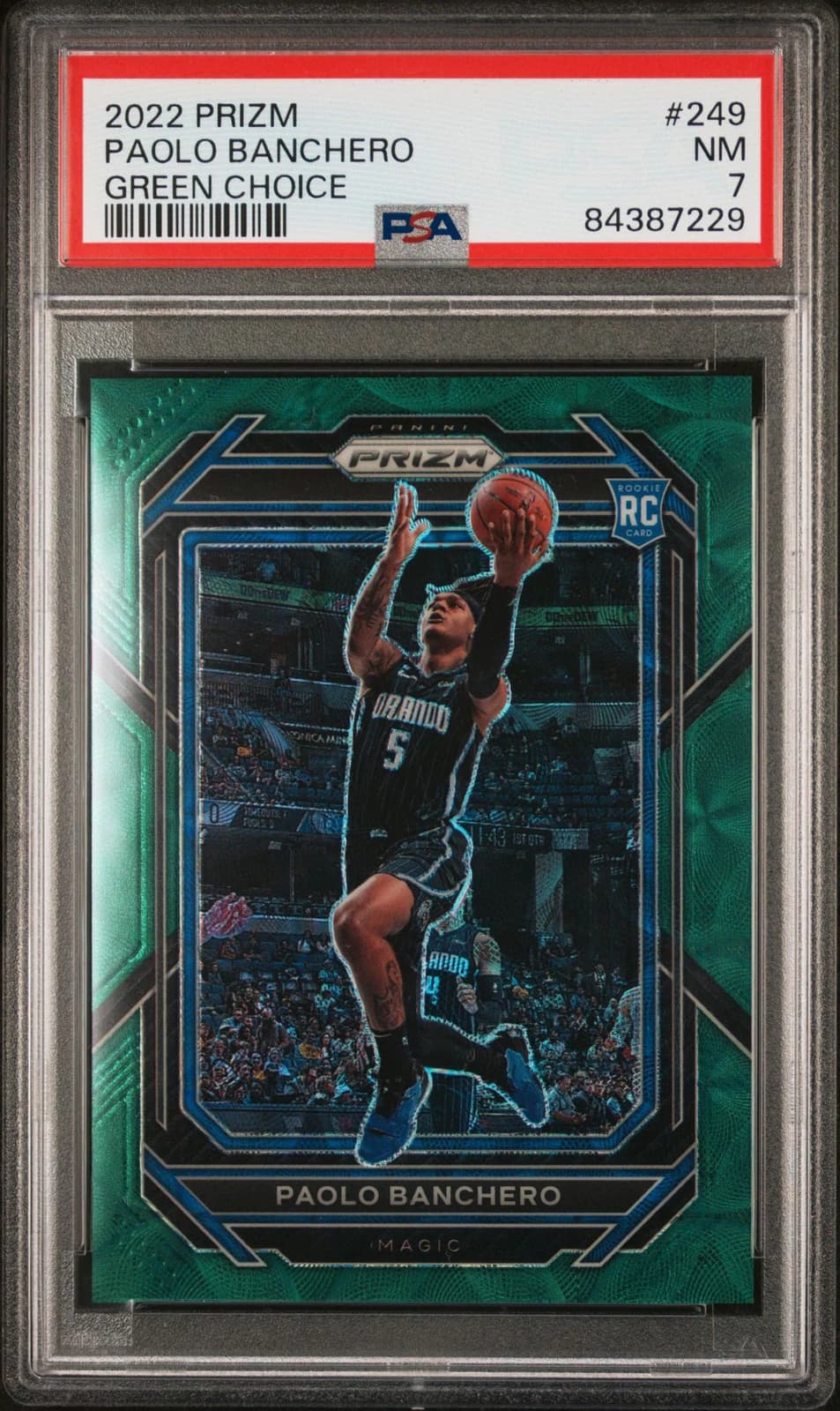 2022-23 Panini Prizm Choice Green /8 Paolo Banchero #249 example