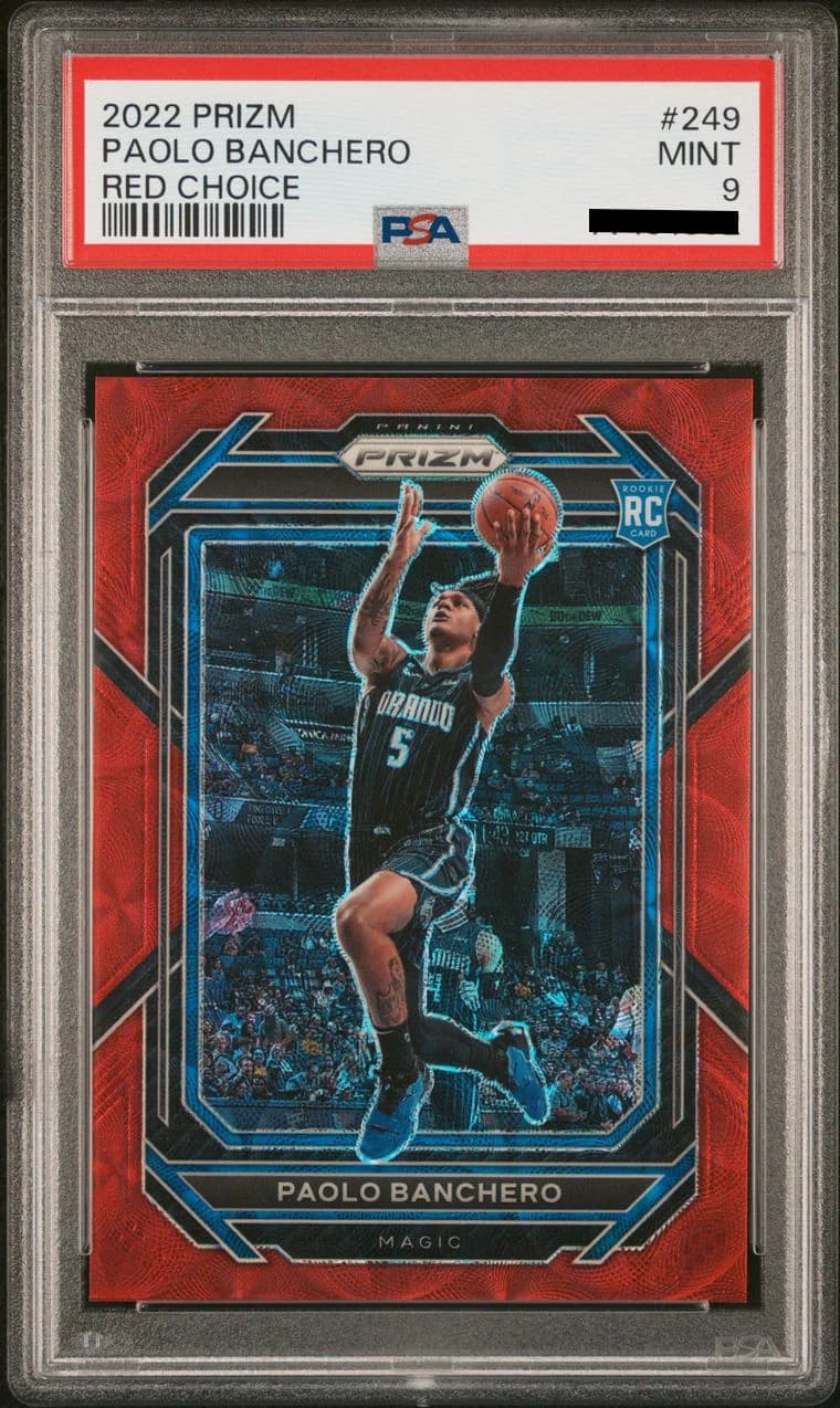 2022-23 Panini Prizm Choice Red /88 Paolo Banchero #249 example