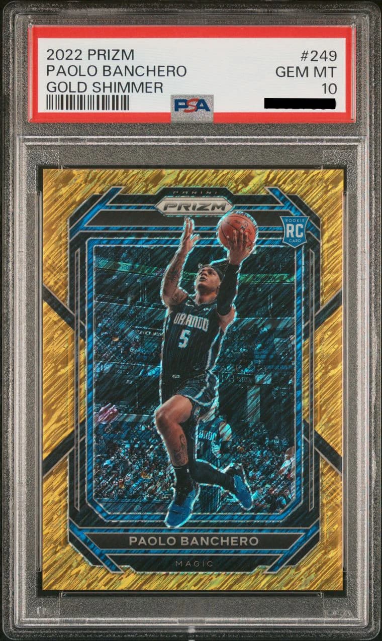 2022-23 Panini Prizm Gold Shimmer /10 Paolo Banchero #249 example