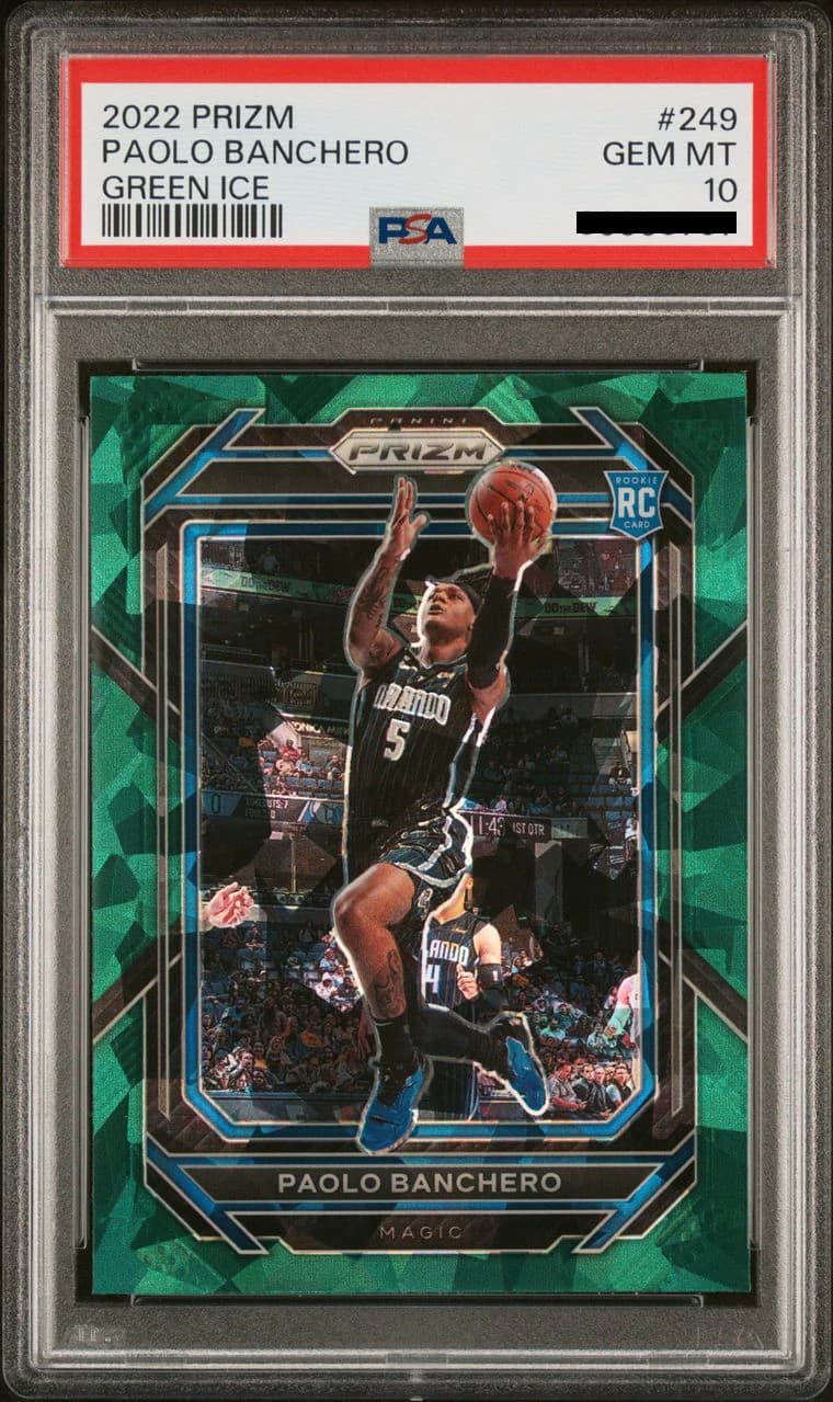 2022-23 Panini Prizm Green Ice Paolo Banchero #249 example