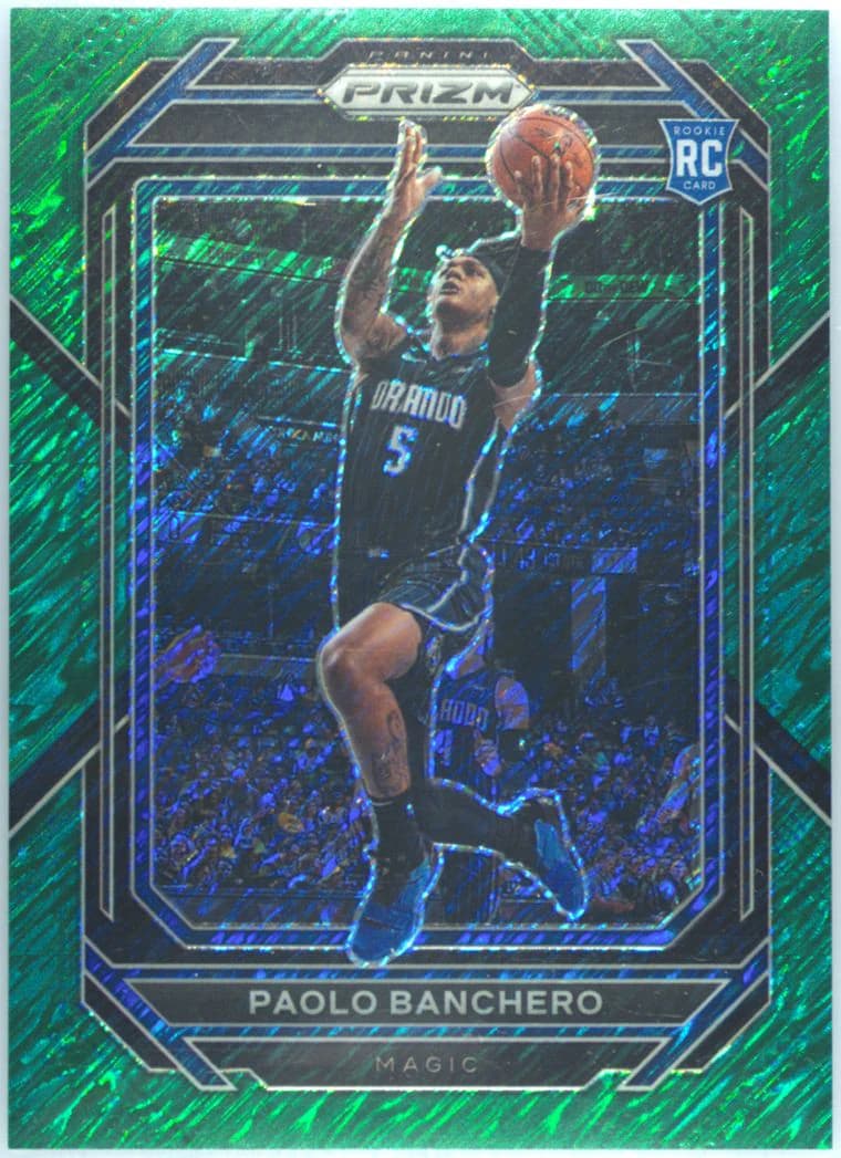 2022-23 Panini Prizm Green Shimmer /5 Paolo Banchero #249 example