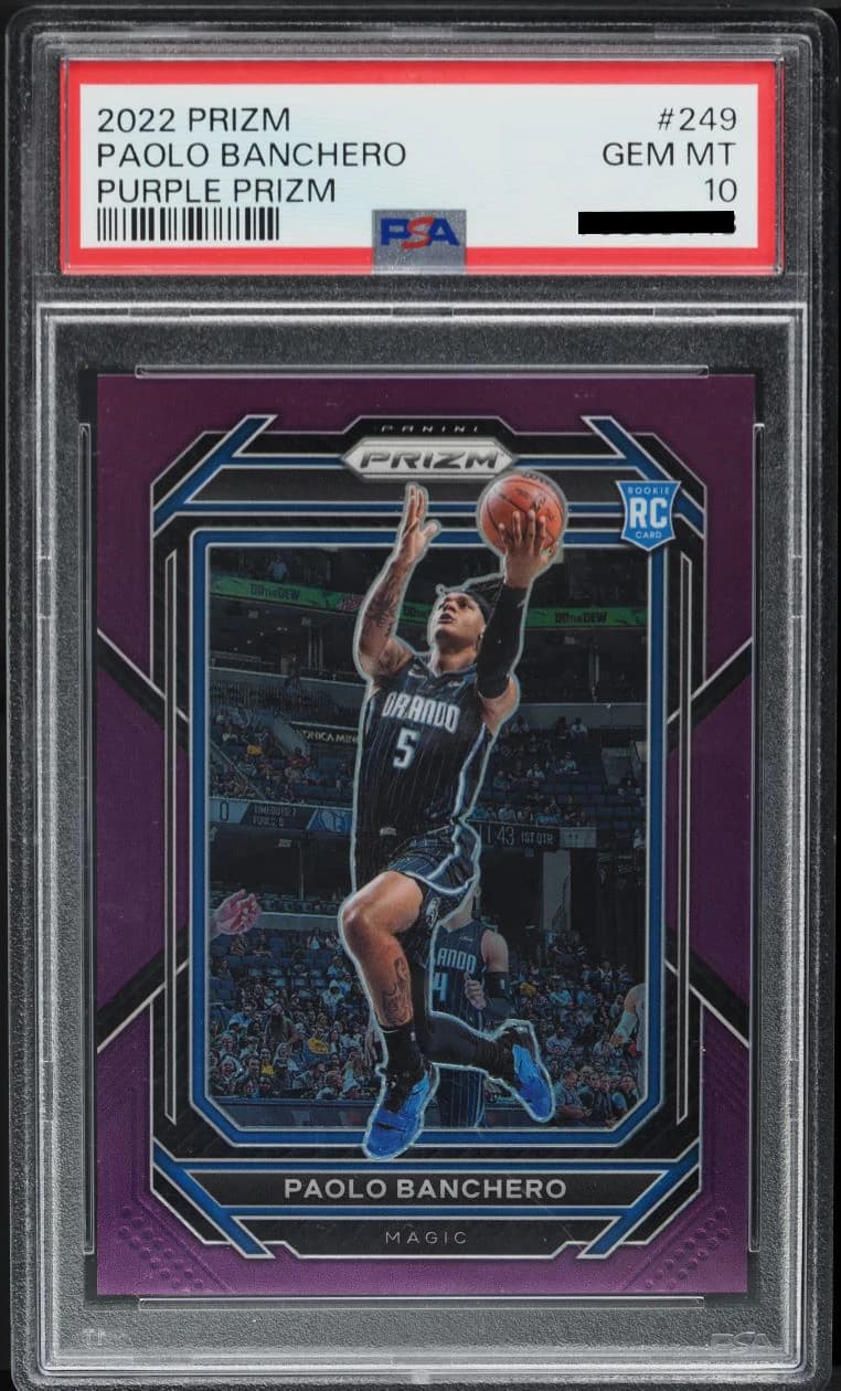 2022-23 Panini Prizm Purple /99 Paolo Banchero #249 example