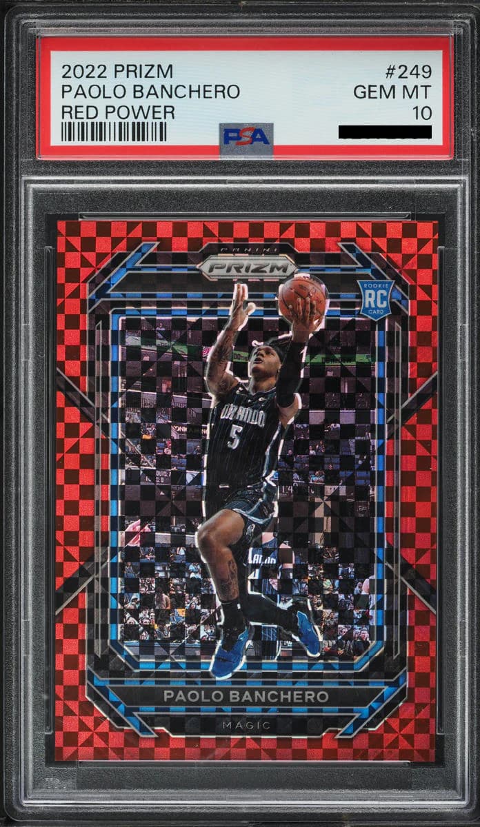 2022-23 Panini Prizm Red Power /75 Paolo Banchero #249 example
