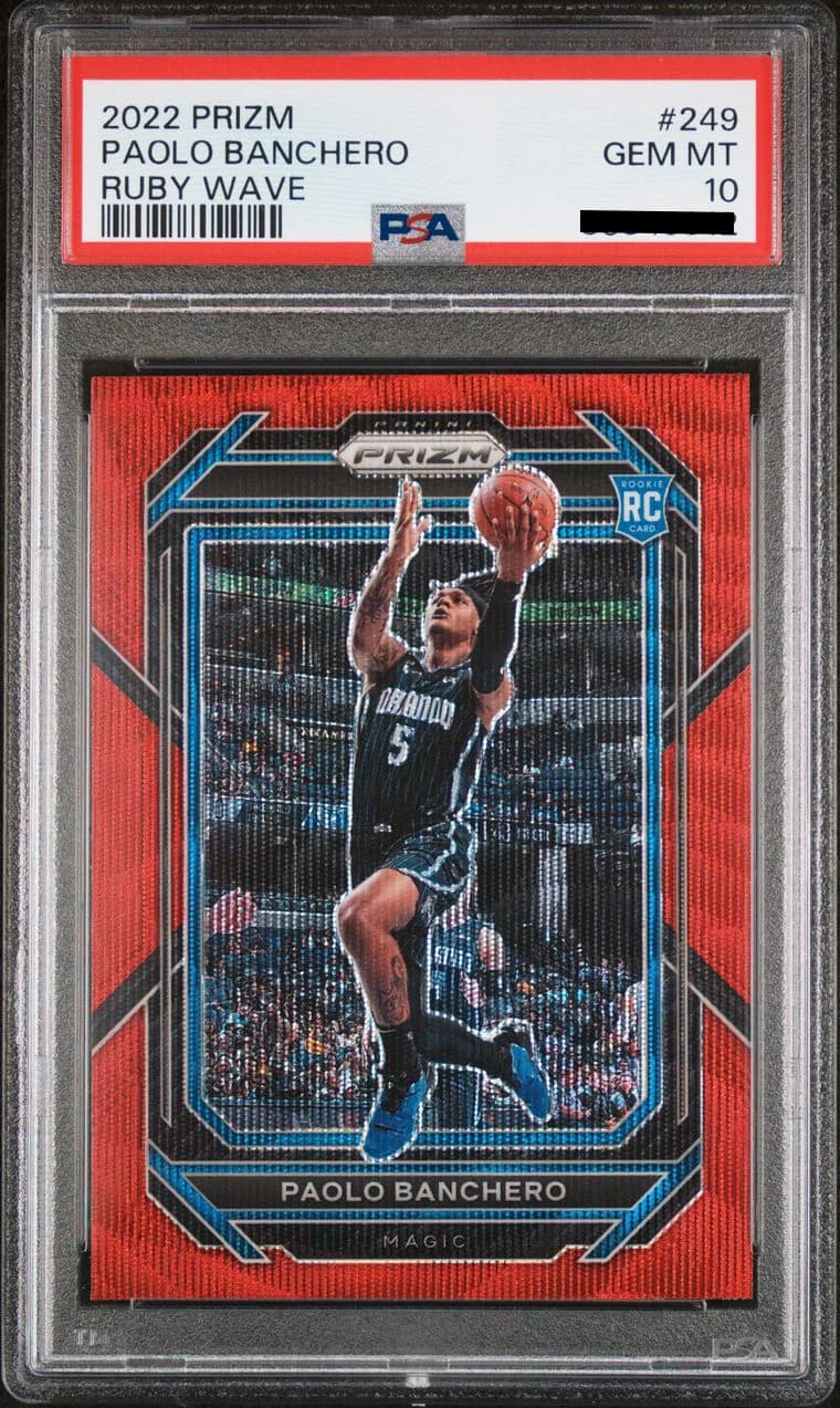 2022-23 Panini Prizm Ruby Wave Paolo Banchero #249 example