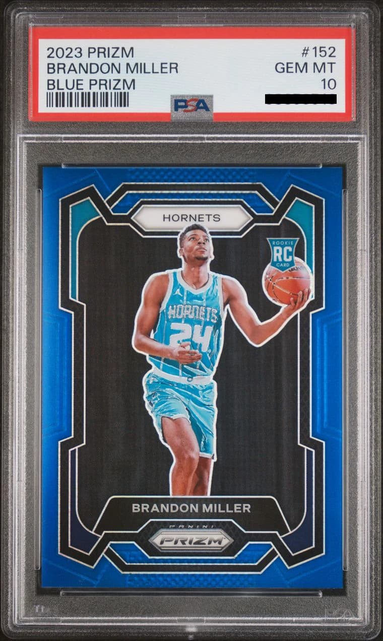 2023-24 Panini Prizm Blue /199 Brandon Miller #152 example