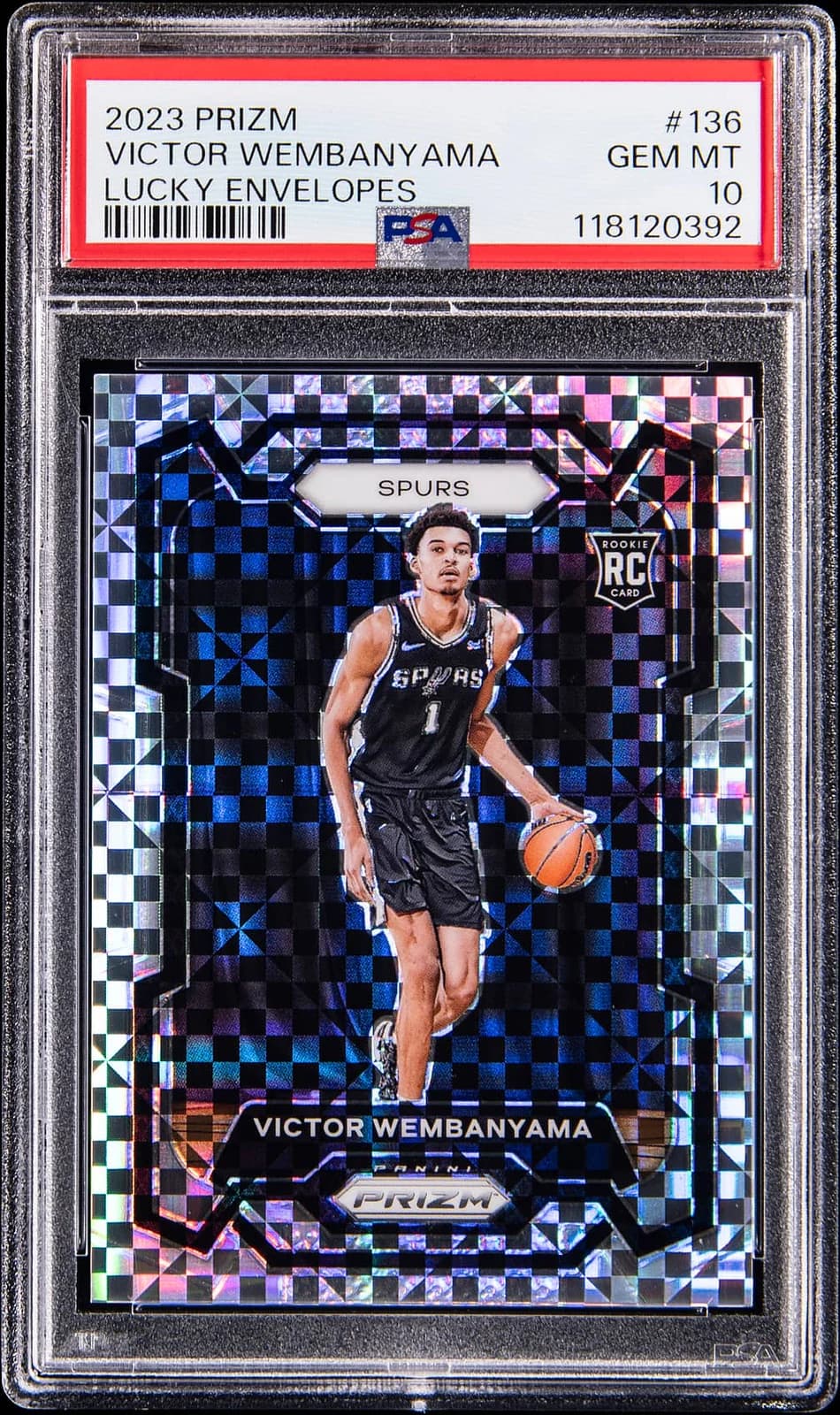 2023-24 Panini Prizm Lucky Envelopes /8 Victor Wembanyama #136 example