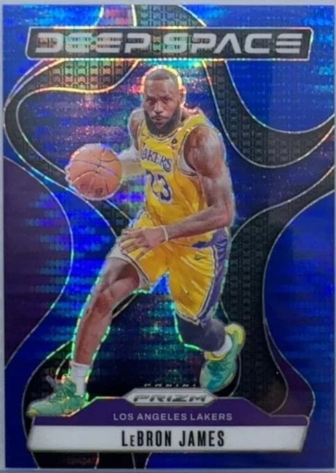 2024-25 Panini Prizm Deep Space Blue Pulsar LeBron James #5 clean example scan