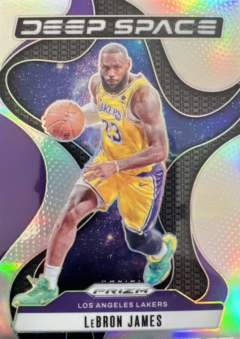 2024-25 Panini Prizm Deep Space Silver LeBron James #5 clean example scan