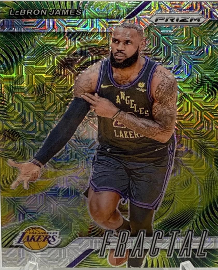 2024-25 Panini Prizm Fractal Mojo LeBron James #3 clean example scan