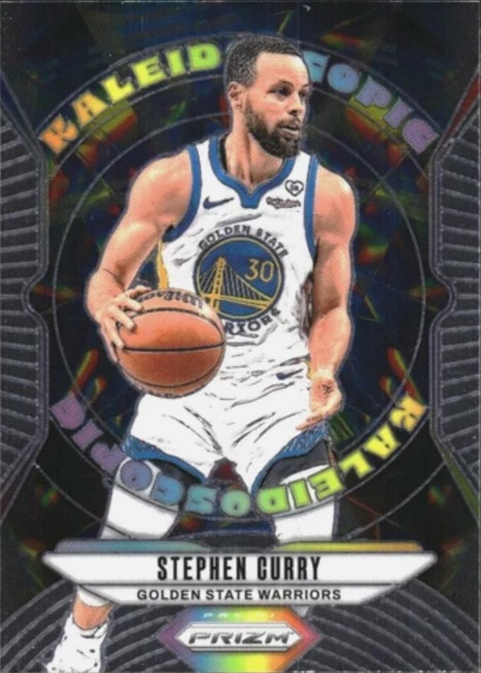 2024-25 Panini Prizm Kaleidoscopic Base Stephen Curry #12 clean example scan