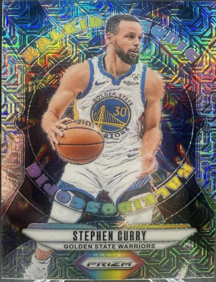 2024-25 Panini Prizm Kaleidoscopic Mojo Stephen Curry #12 clean example scan