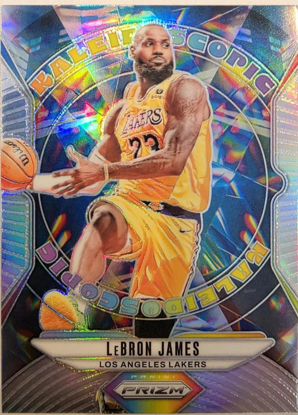 2024-25 Panini Prizm Kaleidoscopic Silver LeBron James #29 clean example scan