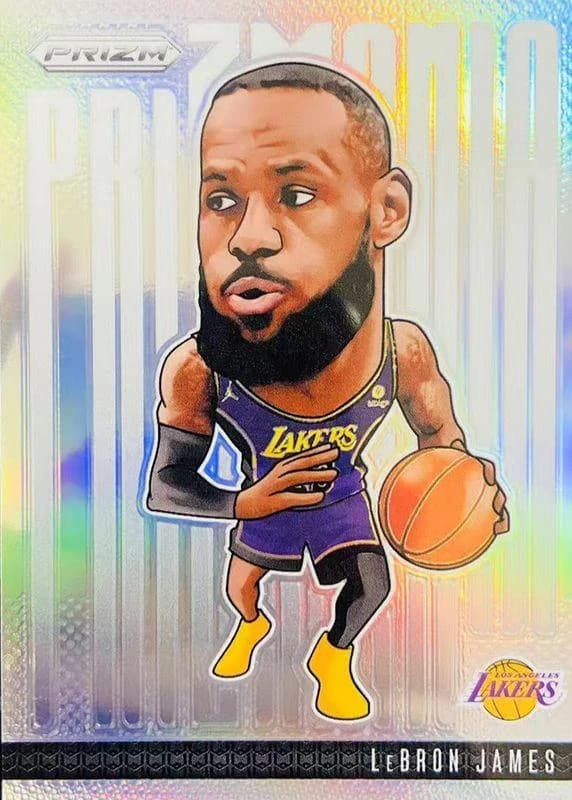 2024-25 Panini Prizm Prizmania Base LeBron James #15 clean example scan