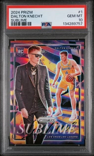 2024-25 Panini Prizm Sublime Base Dalton Knecht #1 clean example scan