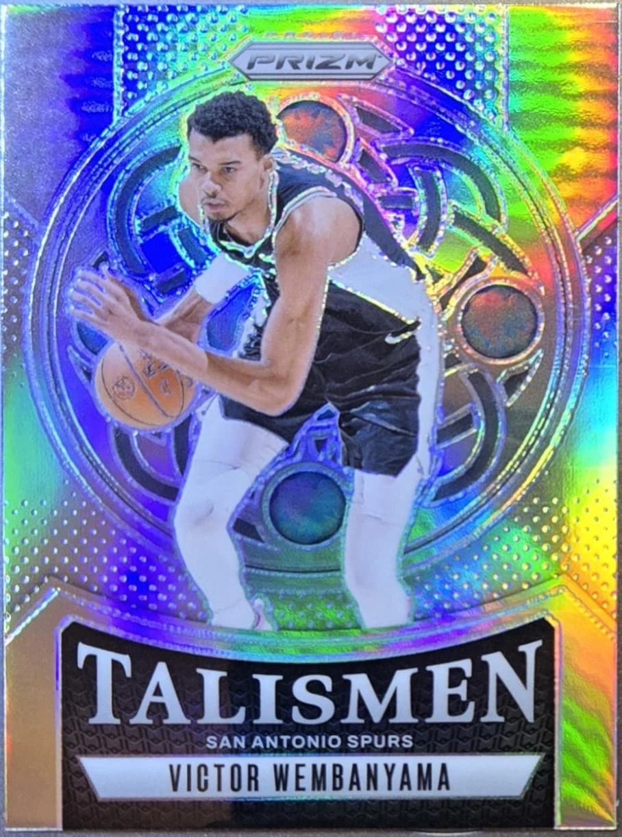 2024-25 Panini Prizm Talismen Silver Victor Wembanyama #10 clean example scan