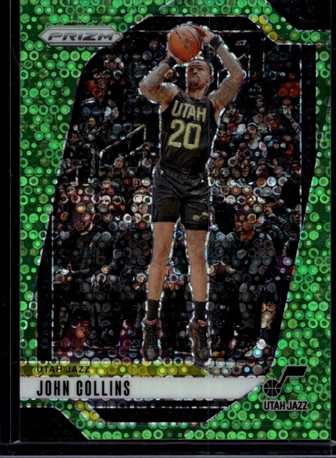 2024-25 Panini Prizm Fast Break Neon Green /5 John Collins #220 example