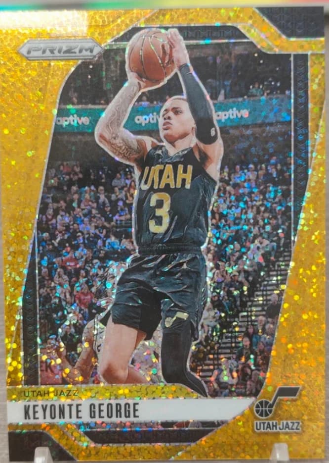 2024-25 Panini Prizm Gold Sparkle /24 Keyonte George #87 example