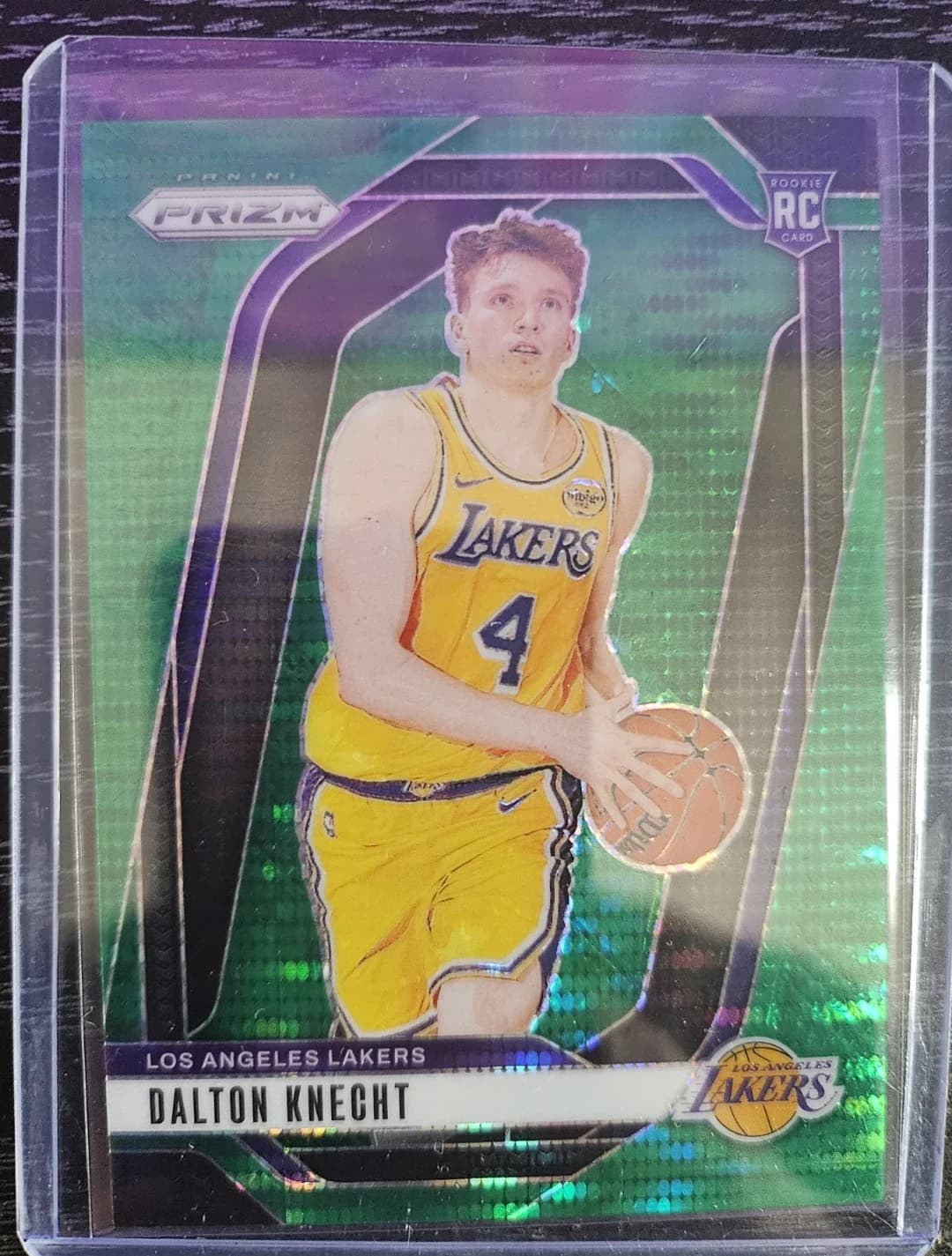 2024-25 Panini Prizm Green Pulsar /25 Dalton Knecht #238 example