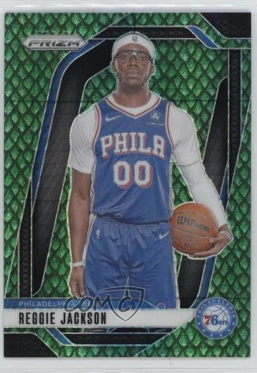 2024-25 Panini Prizm Jade Dragon Scale /48 Reggie Jackson #162 example