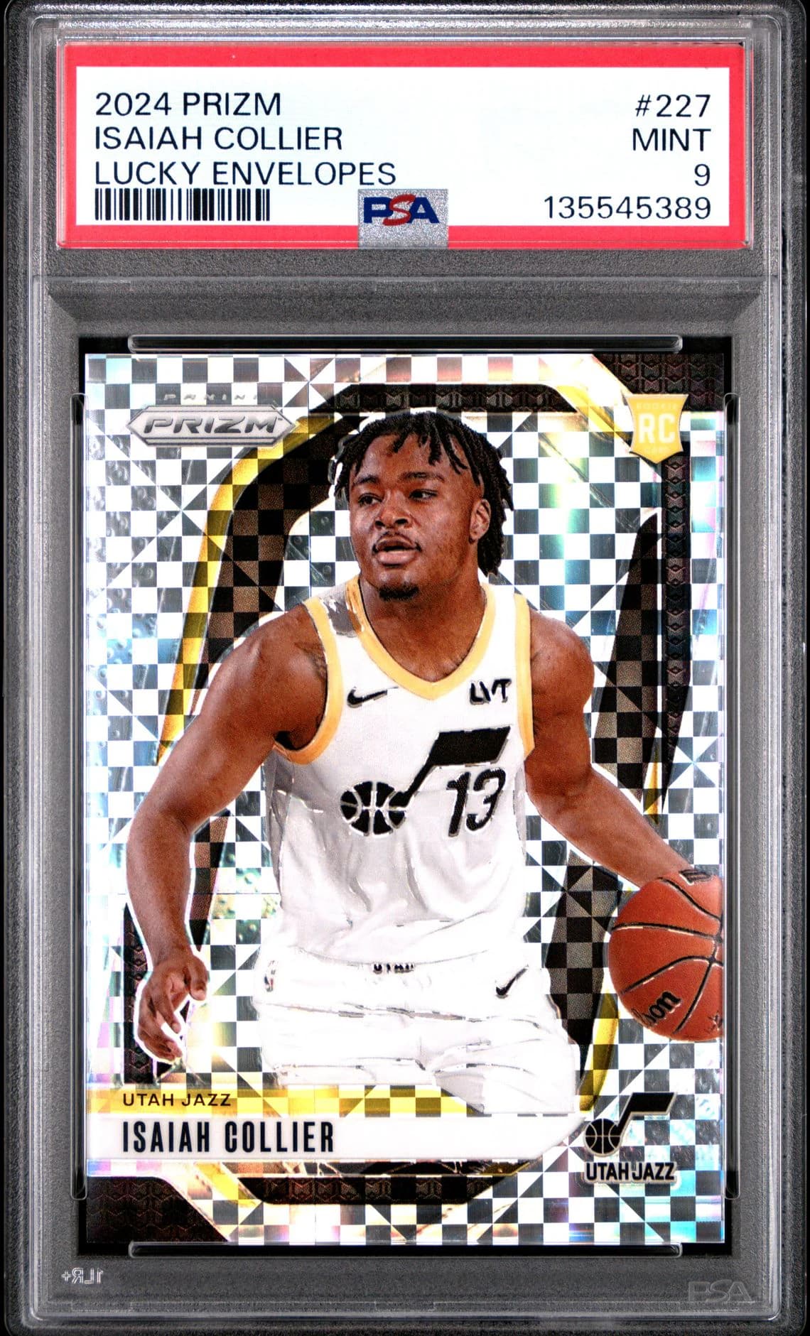 2024-25 Panini Prizm Lucky Envelopes /8 Isaiah Collier #227 example