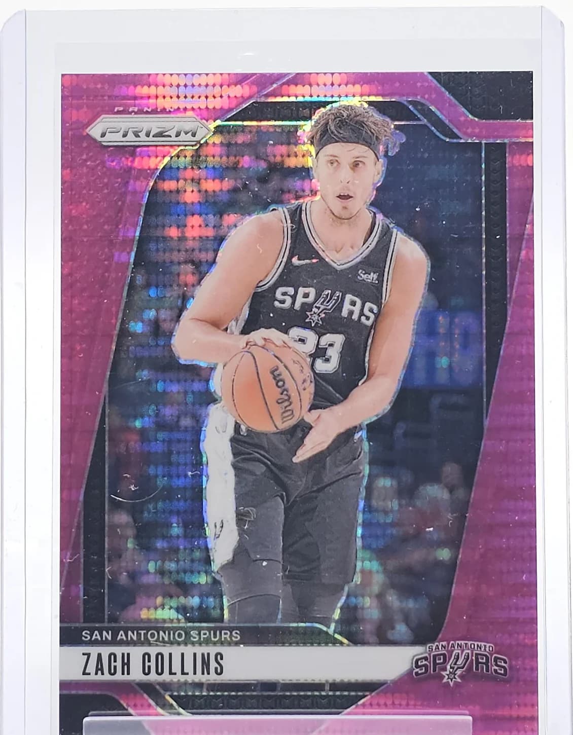 2024-25 Panini Prizm Pink Pulsar /42 Zach Collins #197 example