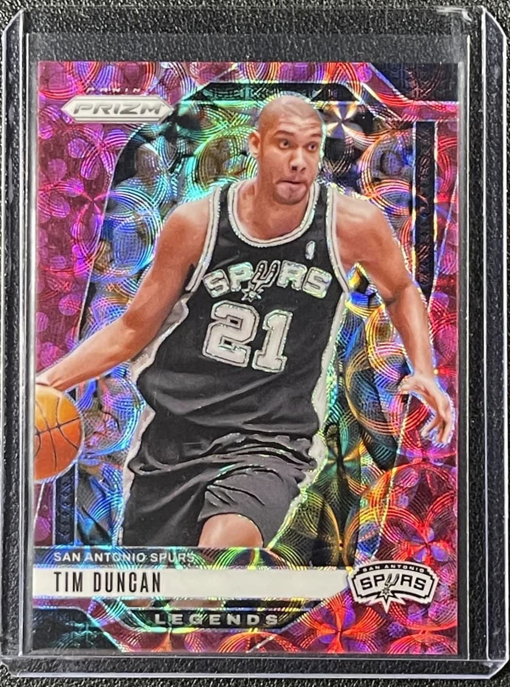 2024-25 Panini Prizm Plum Blossom /8 Tim Duncan #297 example