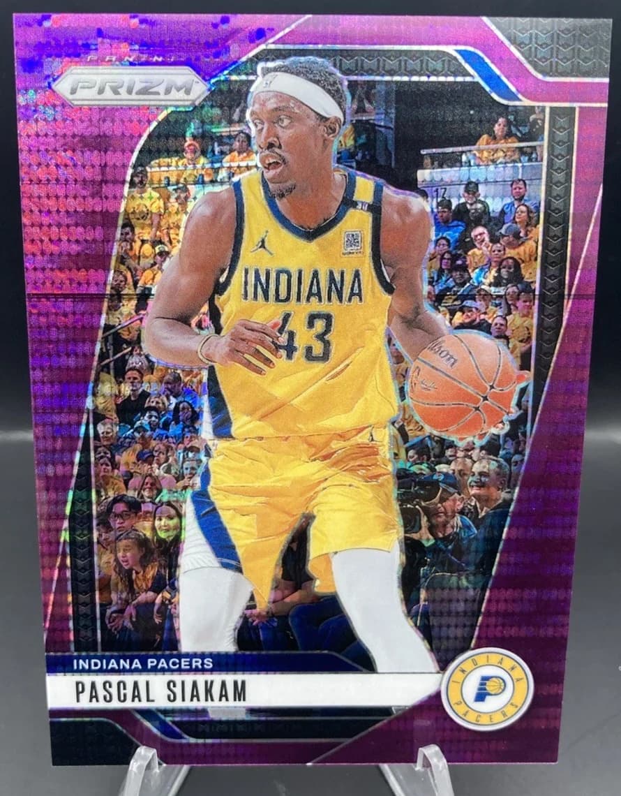 2024-25 Panini Prizm Purple Pulsar /35 Pascal Siakam #62 example