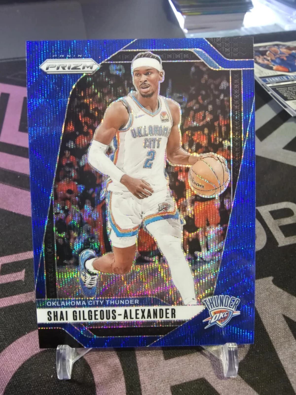Shai Gilgeous-Alexander 2024-25 Panini Prizm Wave Blue /125 #113 example