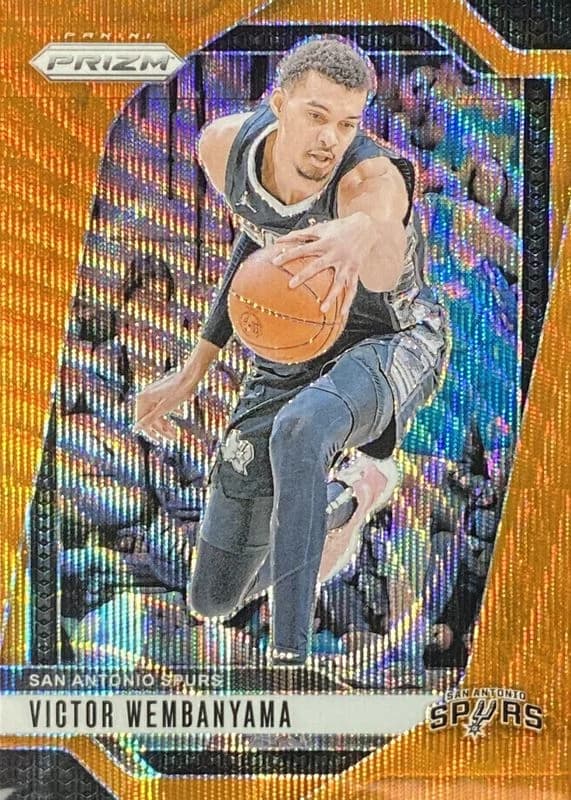 Victor Wembanyama 2024-25 Panini Prizm Wave Orange /60 #172 example