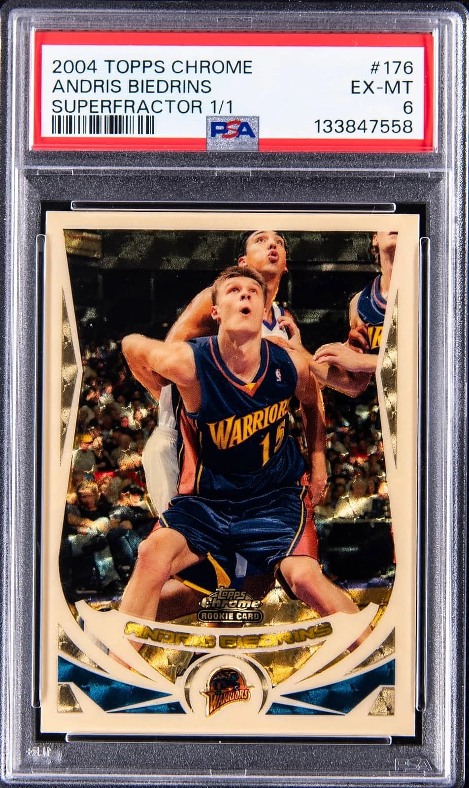 2004-05 Topps Chrome Superfractors 1/1 exact example