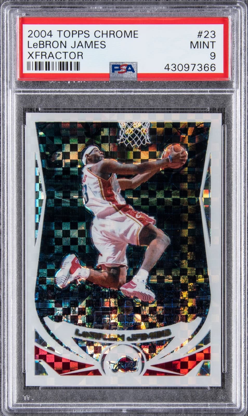 2004-05 Topps Chrome X-Fractors /110 exact example