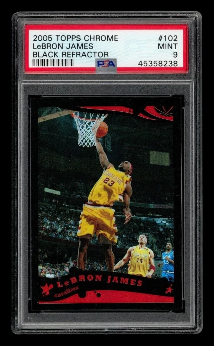 2005-06 Topps Chrome Refractors Black /399 exact example