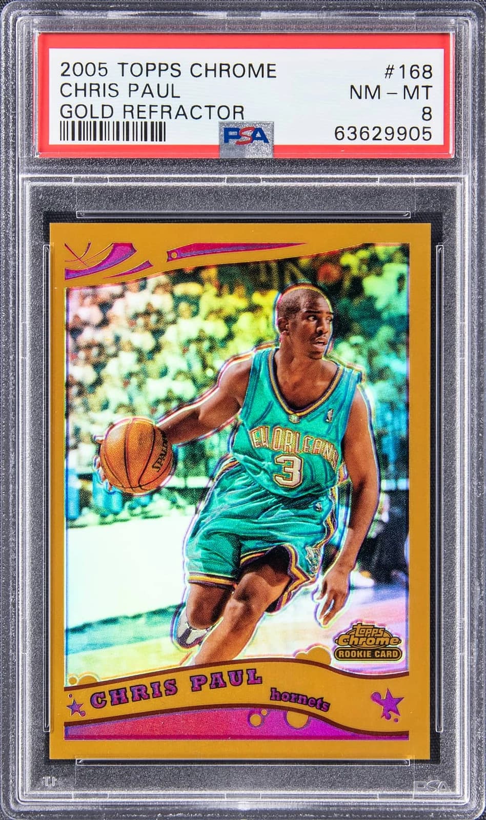Chris Paul 2005-06 Topps Chrome Refractors Gold /99 #168 example