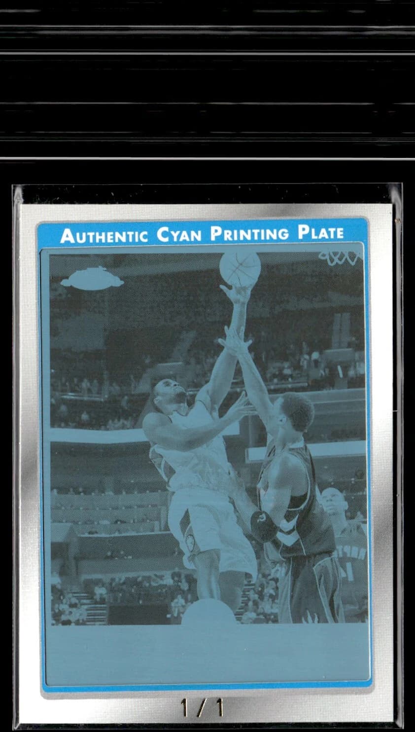 2006-07 Topps Chrome Framed Press Plates Cyan 1/1 exact example