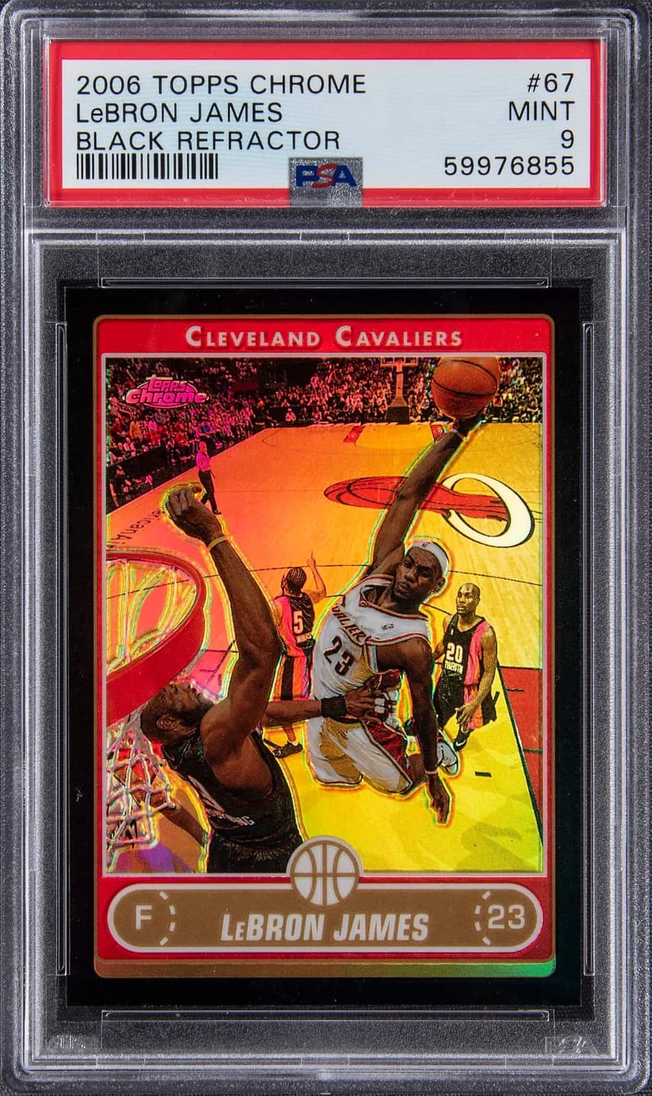 2006-07 Topps Chrome Refractors Black /99 exact example