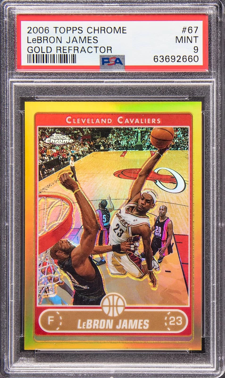 2006-07 Topps Chrome Refractors Gold /25 exact example