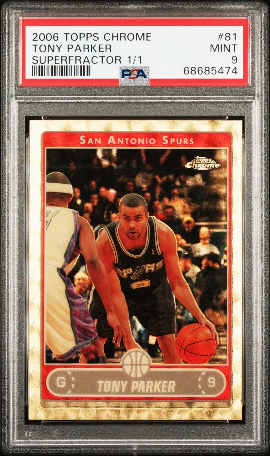 2006-07 Topps Chrome Superfractors 1/1 exact example