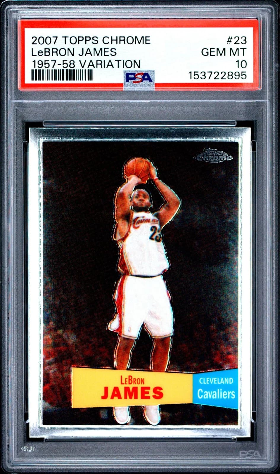 LeBron James 2007-08 Topps Chrome 1957-58 Variations #23 exact example