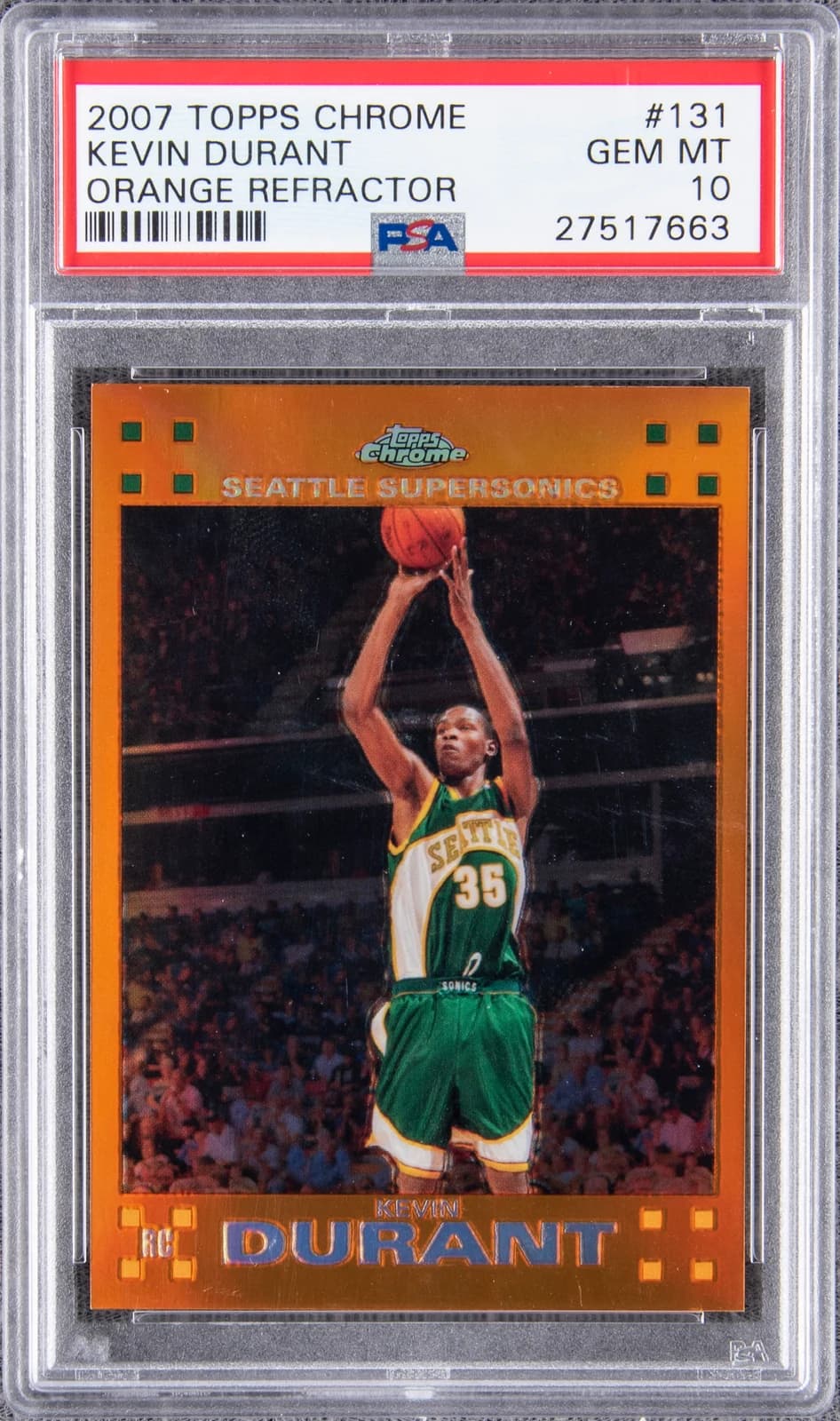 2007-08 Topps Chrome Refractors Orange /199 exact example