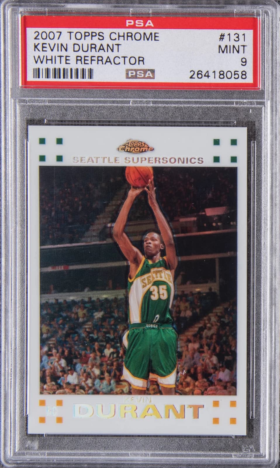 2007-08 Topps Chrome Refractors White /99 exact example