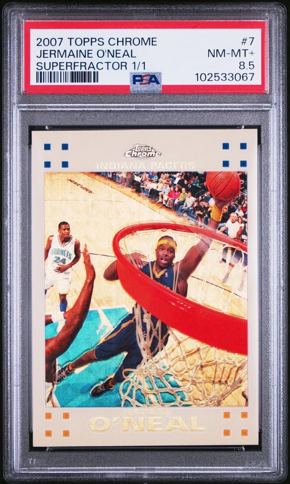 2007-08 Topps Chrome SuperFractors 1/1 exact example