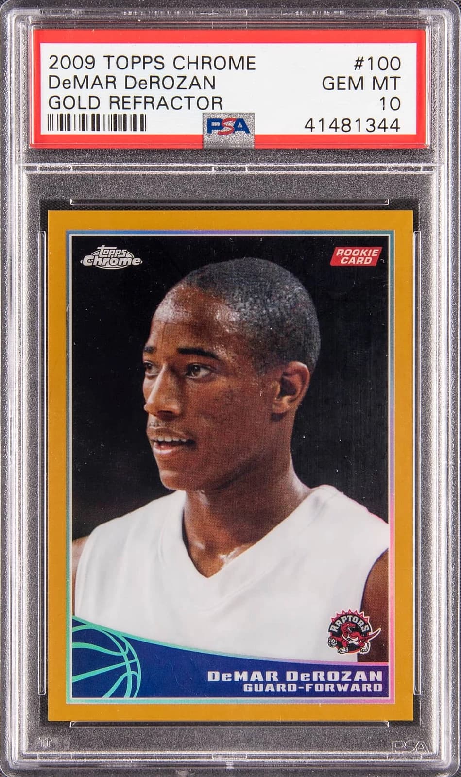DeMar DeRozan 2009-10 Topps Chrome Refractors Gold /50 #100 example