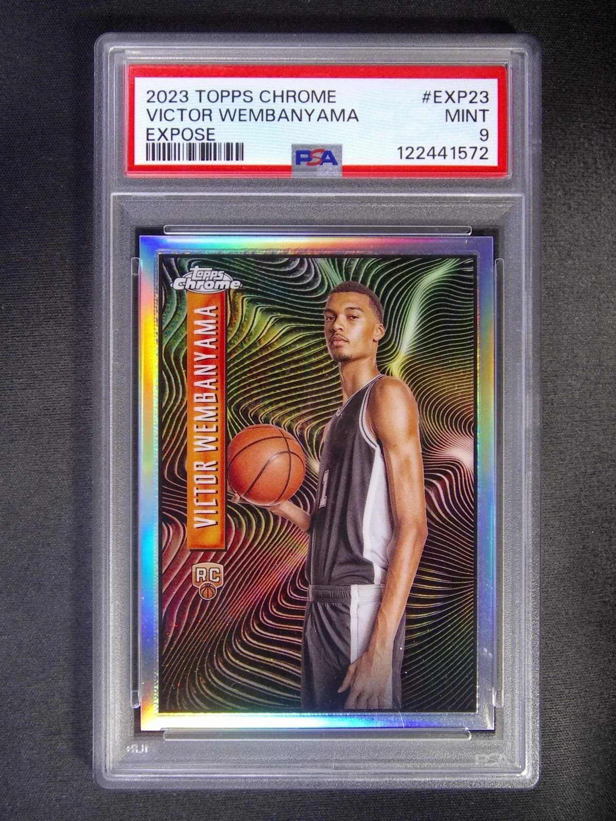 2023-24 Topps Chrome Expose Base Victor Wembanyama exact clean example scan