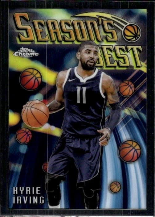2023-24 Topps Chrome Seasons Best Base Kyrie Irving #SB-4 exact clean example scan