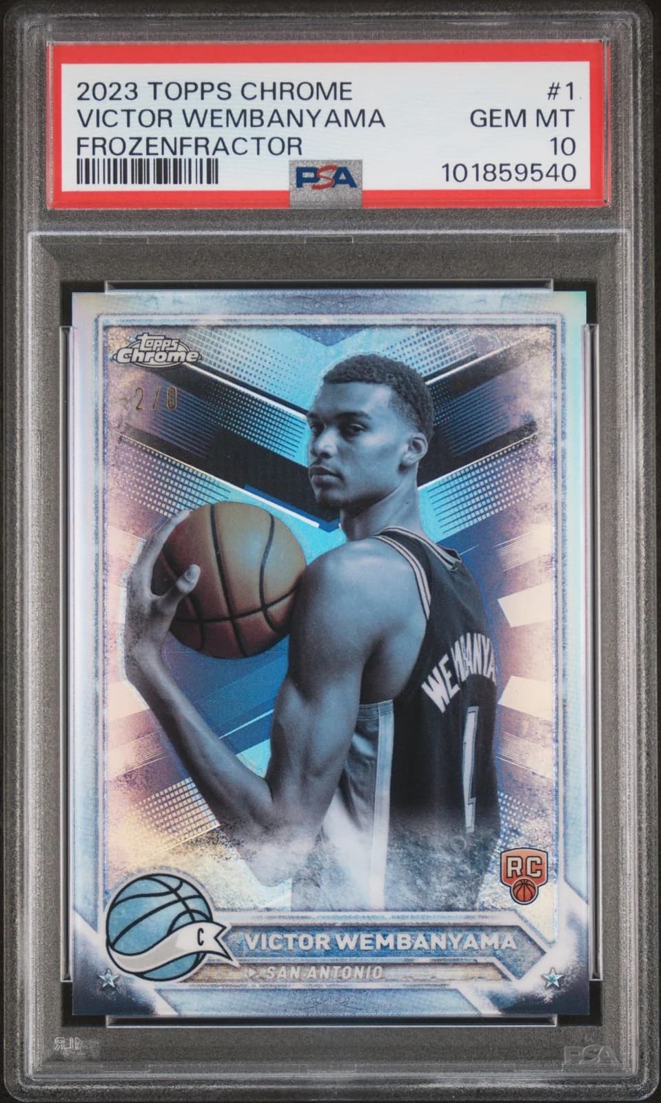 Victor Wembanyama 2023-24 Topps Chrome FrozenFractors /-5 #1 exact example