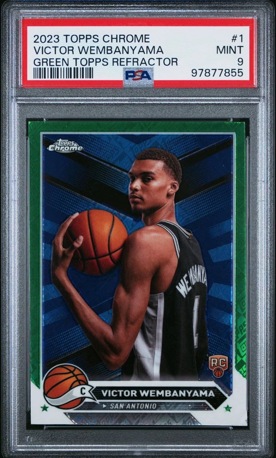 2023-24 Topps Chrome Green Topps Refractors exact example