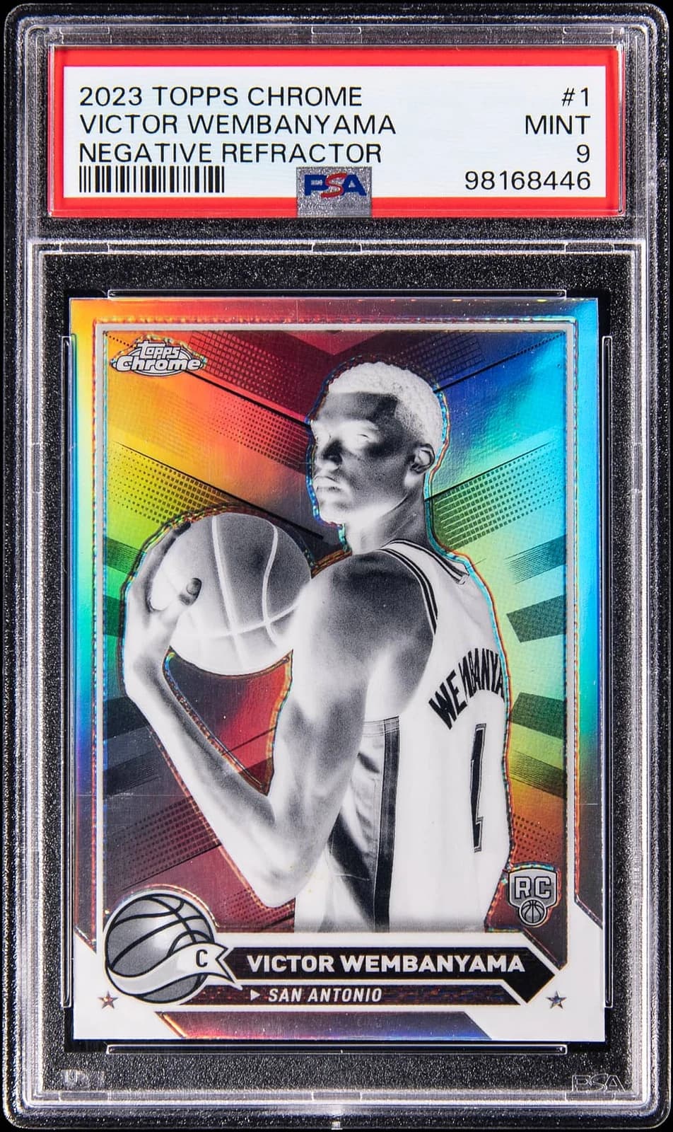 2023-24 Topps Chrome Negative Refractors exact example