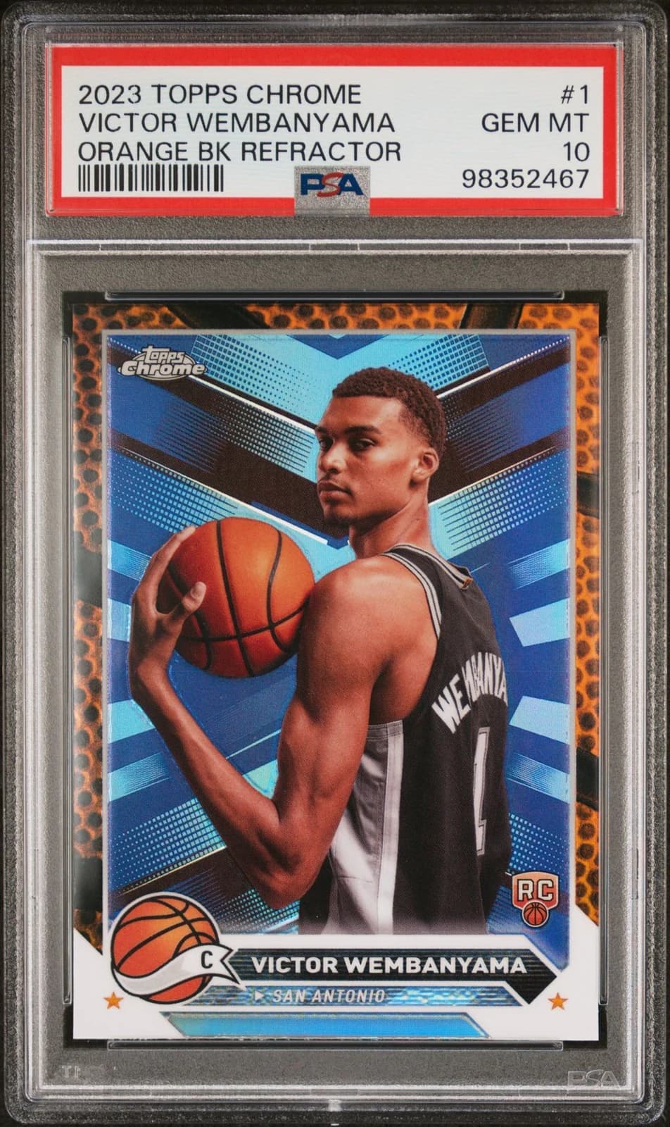 2023-24 Topps Chrome Orange Basketball Refractors exact example