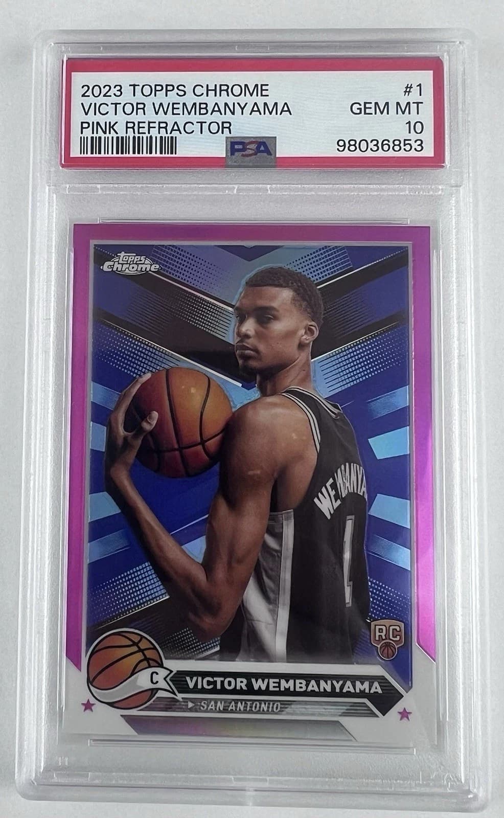 2023-24 Topps Chrome Pink Refractors exact example
